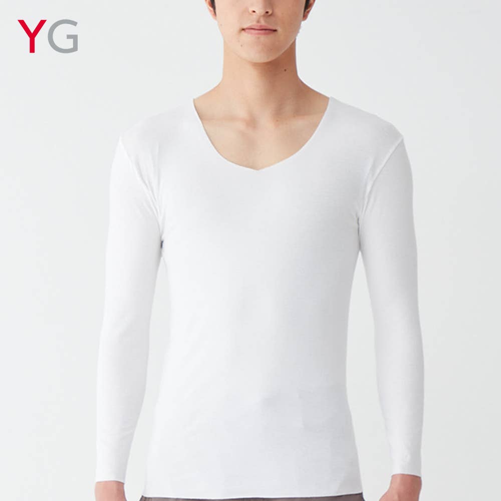 Vネック9分袖シャツ【SALE】